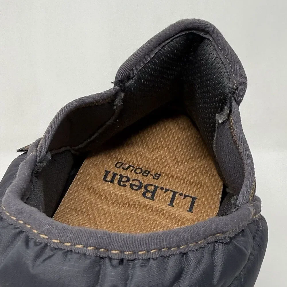 LL Bean Mountain Classic Quilted Ankle Boots II Mens 12 M Black Mesh Comfort